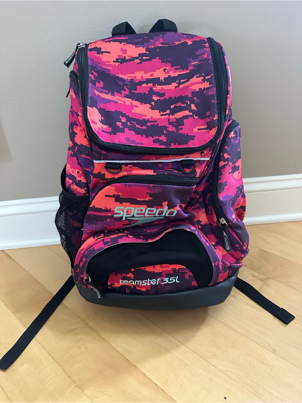 Speedo Pink and Purple Digi-Camo Teamster Backpack